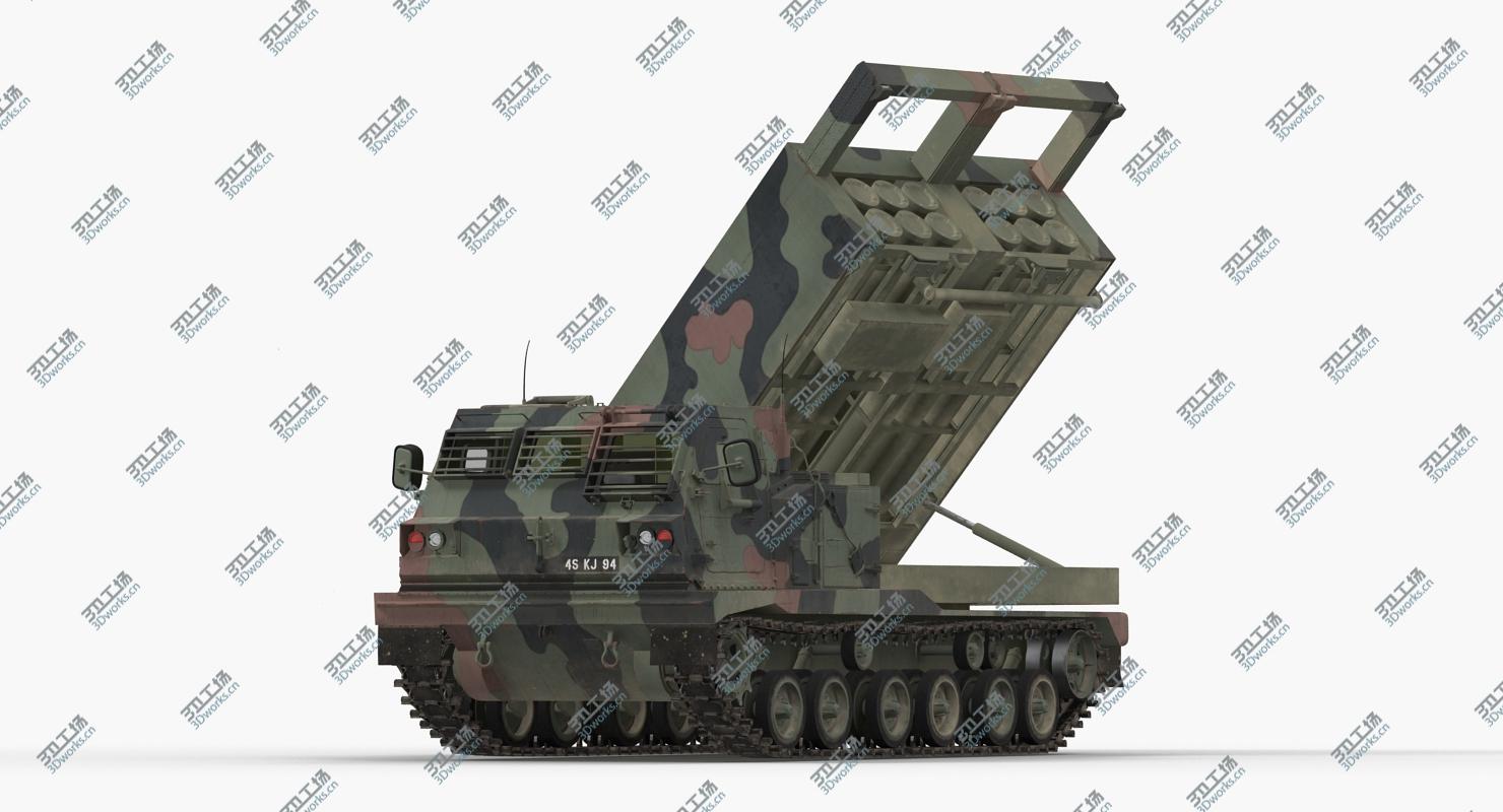 images/goods_img/2021040232/US Multiple Rocket Launcher M270 MLRS Camo Rigged 3D model/2.jpg